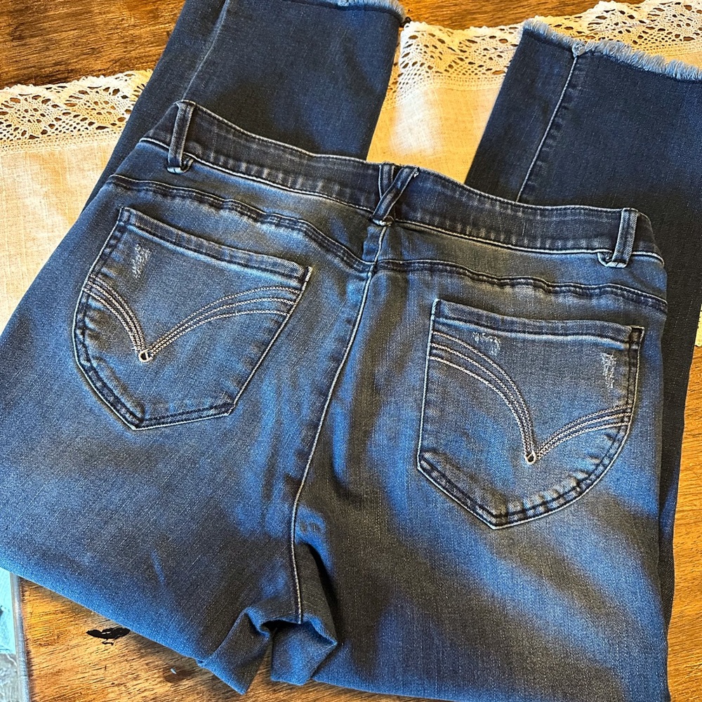 Democracy Straight Leg Jeans in Dark Blue Wash